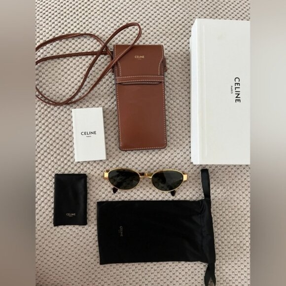 Celine Triomphe Metal Sunglasses - Picture 2 of 8